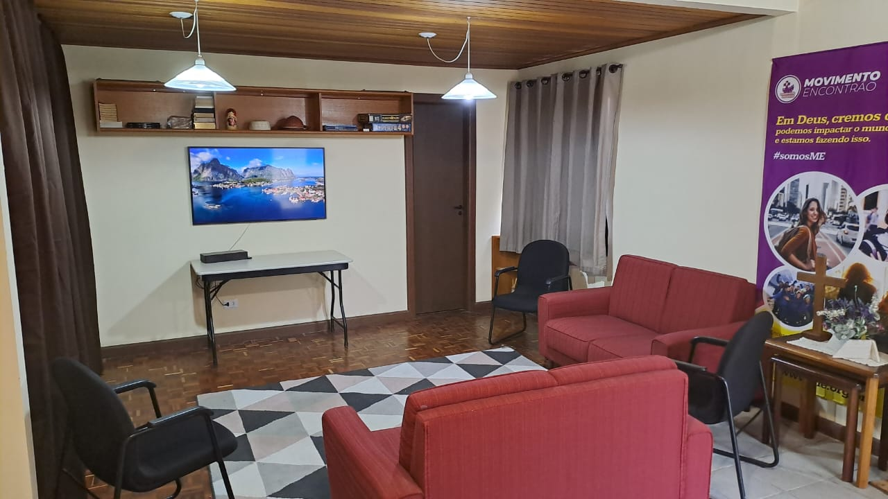 Sala ME, espaço de convivência e reuniões do Movimento Encontrão
